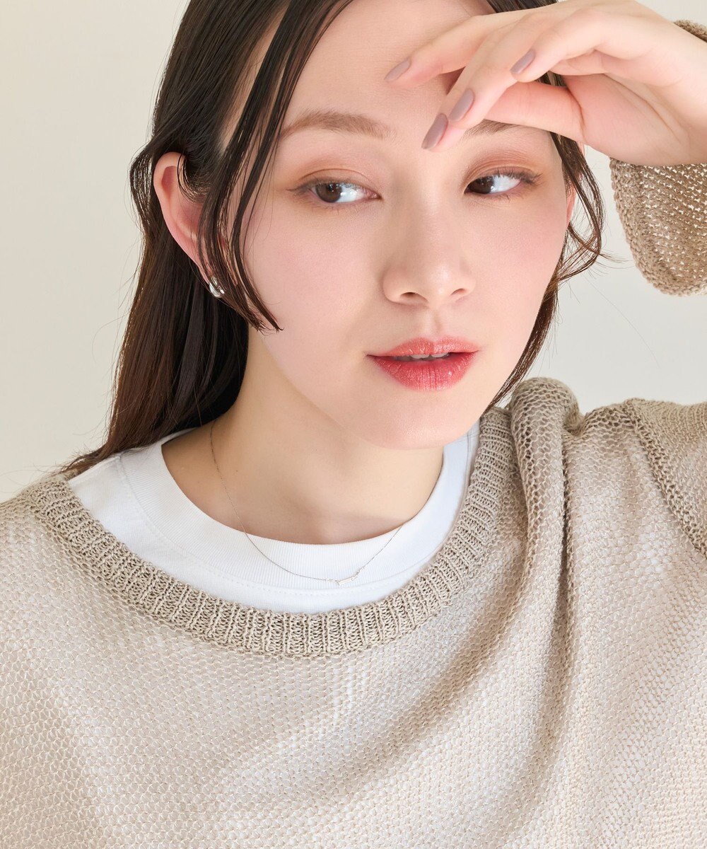 Phoebe 【金属アレルギー対応】ストレートバービジューネックレス　シルバー 