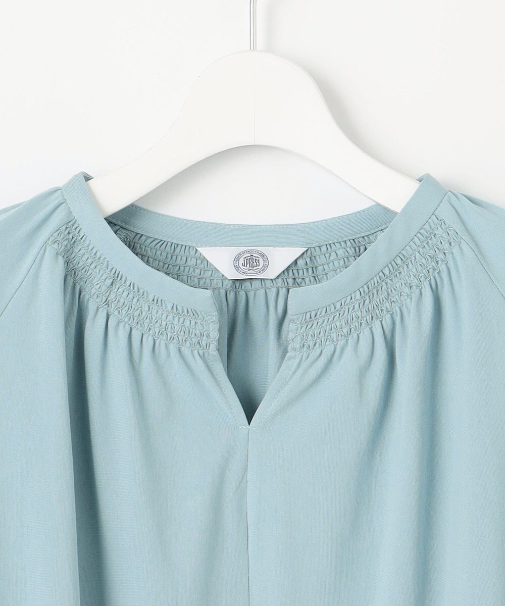 J.PRESS LADIES 【洗える】トリコットバイオ シャーリング カットソー 