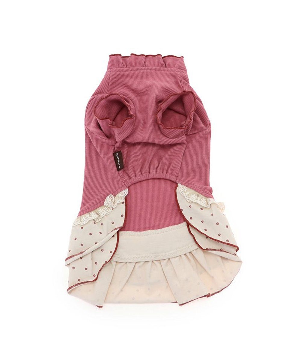 PET PARADISE ペットパラダイス ペティヒート プレミアム  ワンピース 《花ボタン柄》 小型犬 