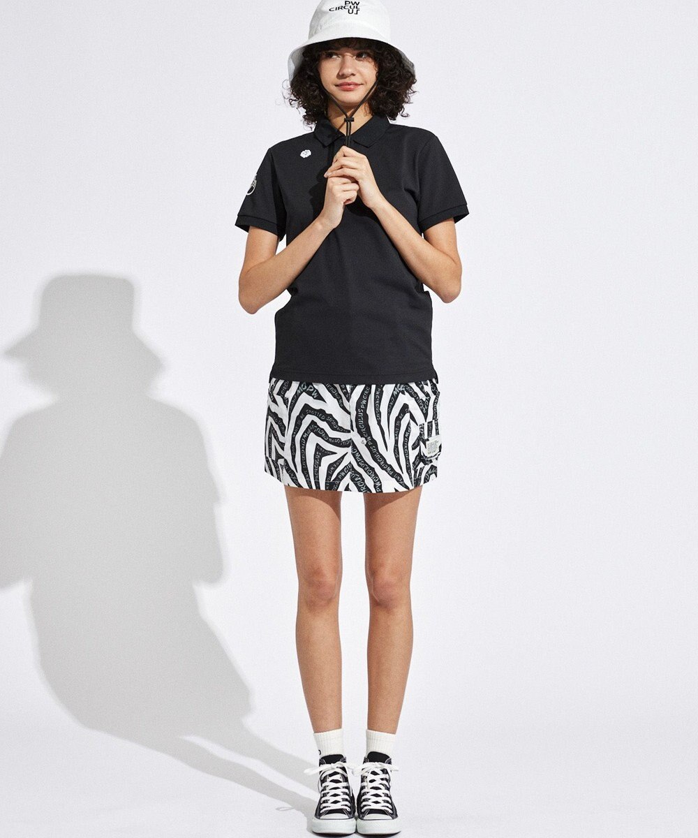 PW CIRCULUS 【高通気 / 軽撥水 / 軽量のDotAir 使用】【WOMEN】ゼブラ柄スカート ゴルフウェア レディース 