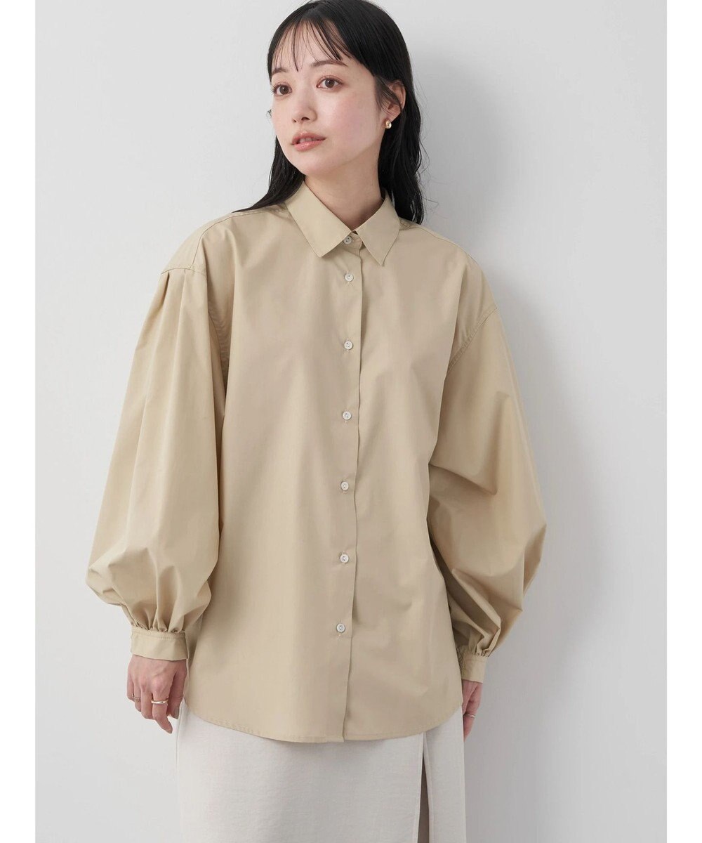 earth music&ecology 袖タックブラウス 