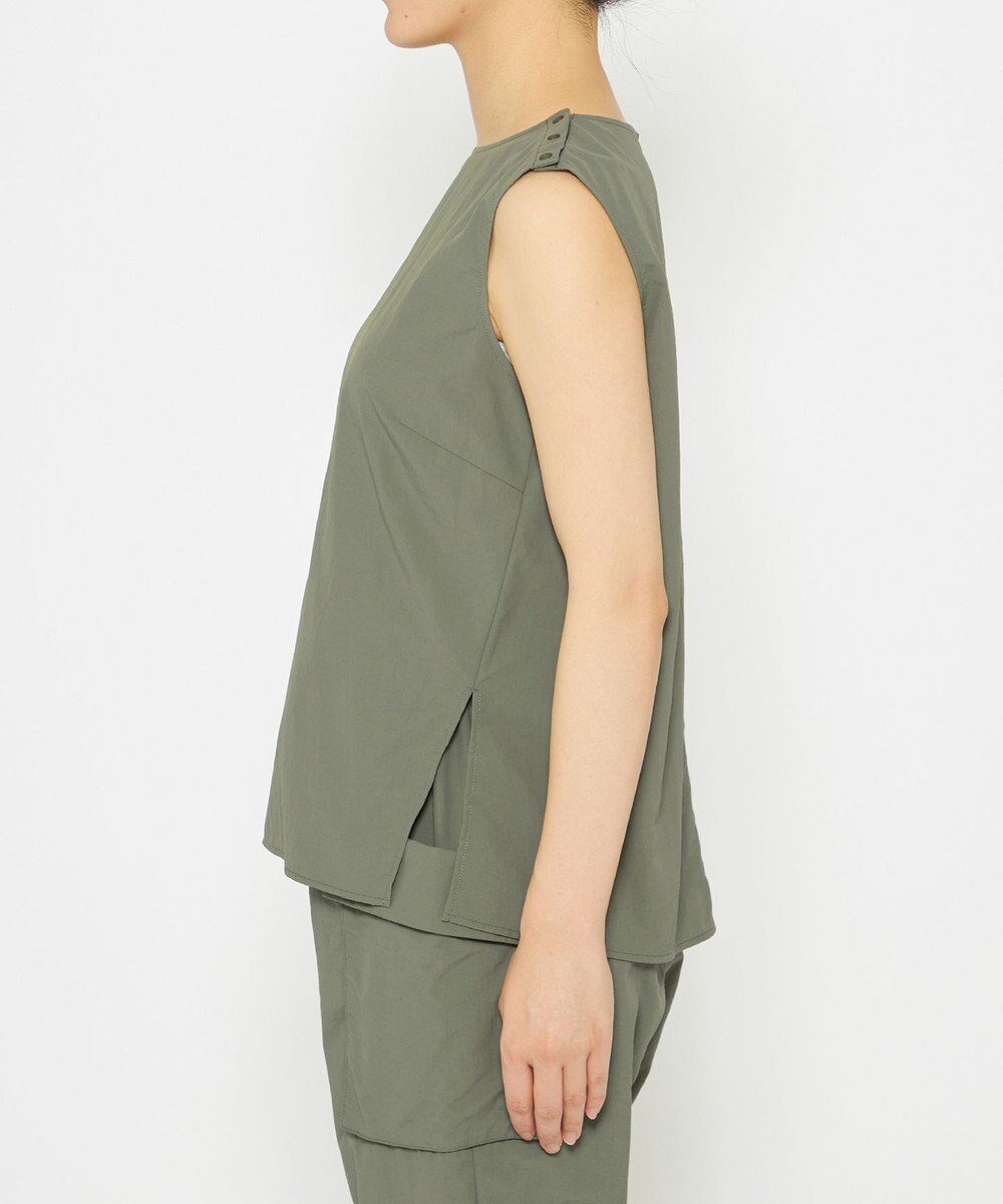 uncrave 【撥水・洗濯機洗い可】ライトプルーフナイロン ブラウス（uncrave WHITE） 