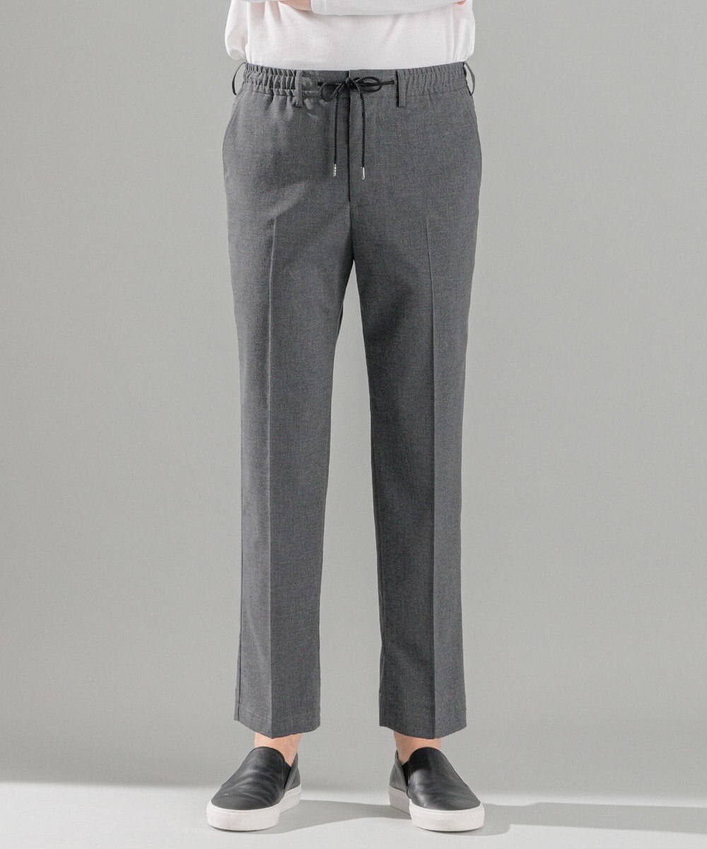 JOSEPH HOMME 新素材・新型【洗える/ストレッチ/ウエストゴム仕様】キャリーマンストレッチ ドロスト付ストレートパンツ / HOVE 