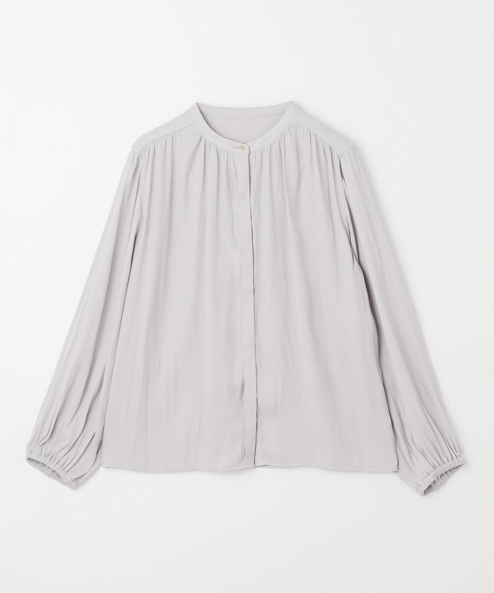 ANY 【洗濯機可能】とろみギャザーブラウス 