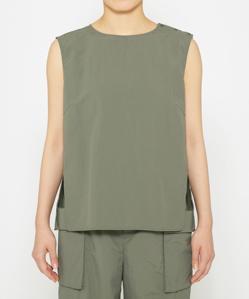 uncrave 【撥水・洗濯機洗い可】ライトプルーフナイロン ブラウス（uncrave WHITE） 