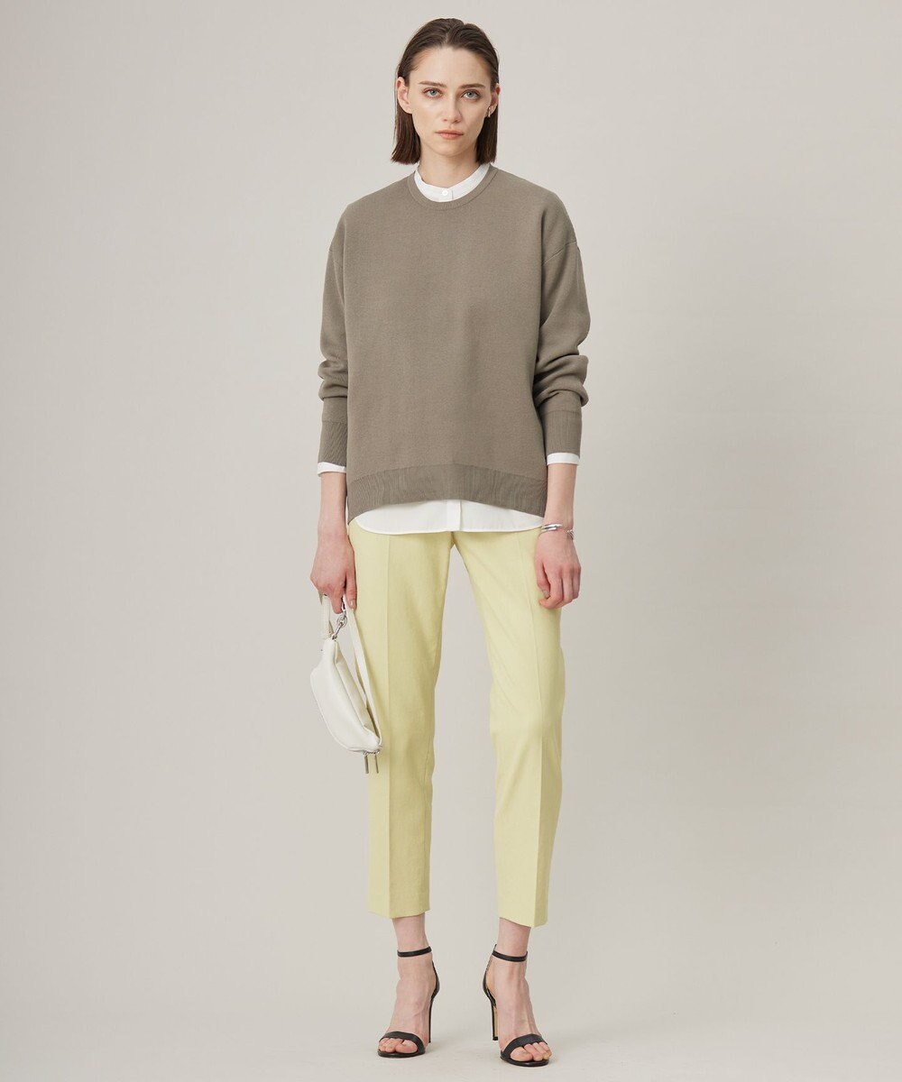 ICB 【WEB限定カラーあり・洗える】コットンポリエステルスムース  ニットプルオーバー 