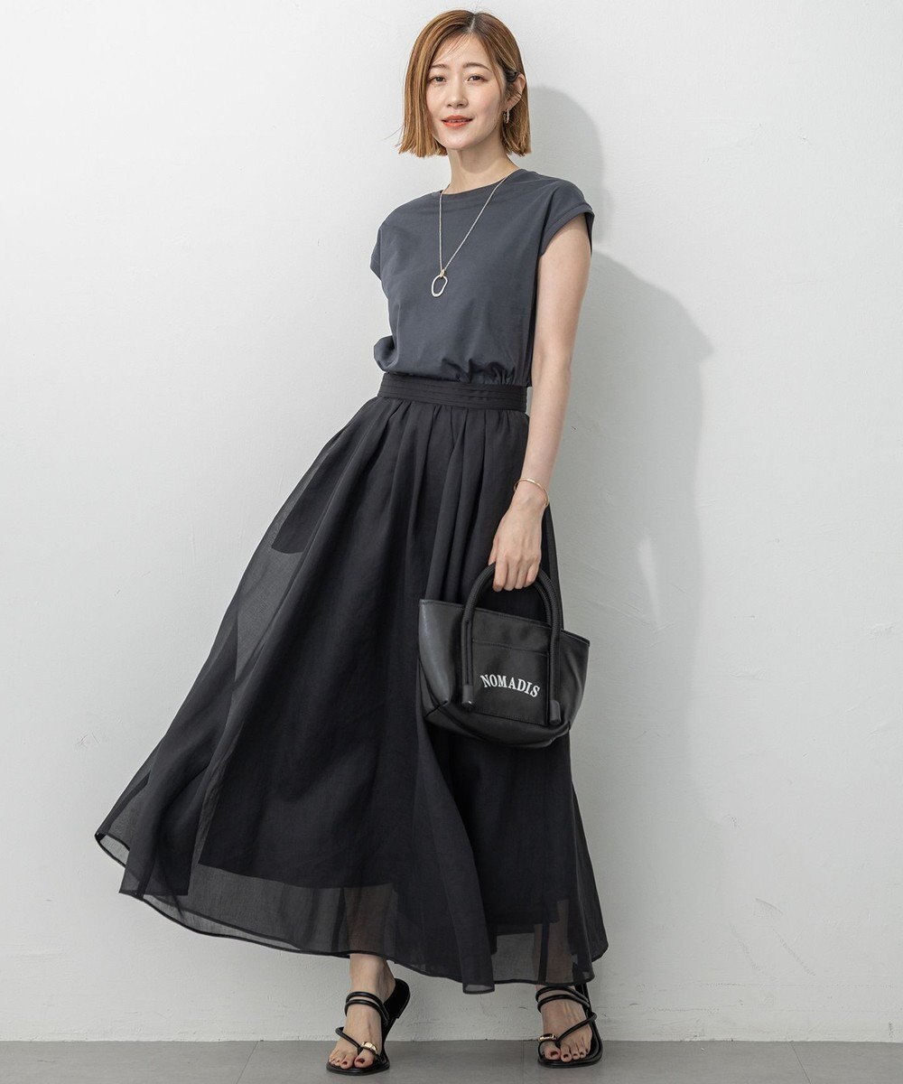 23区 S 【洗える】シアービエラ ギャザー スカート 