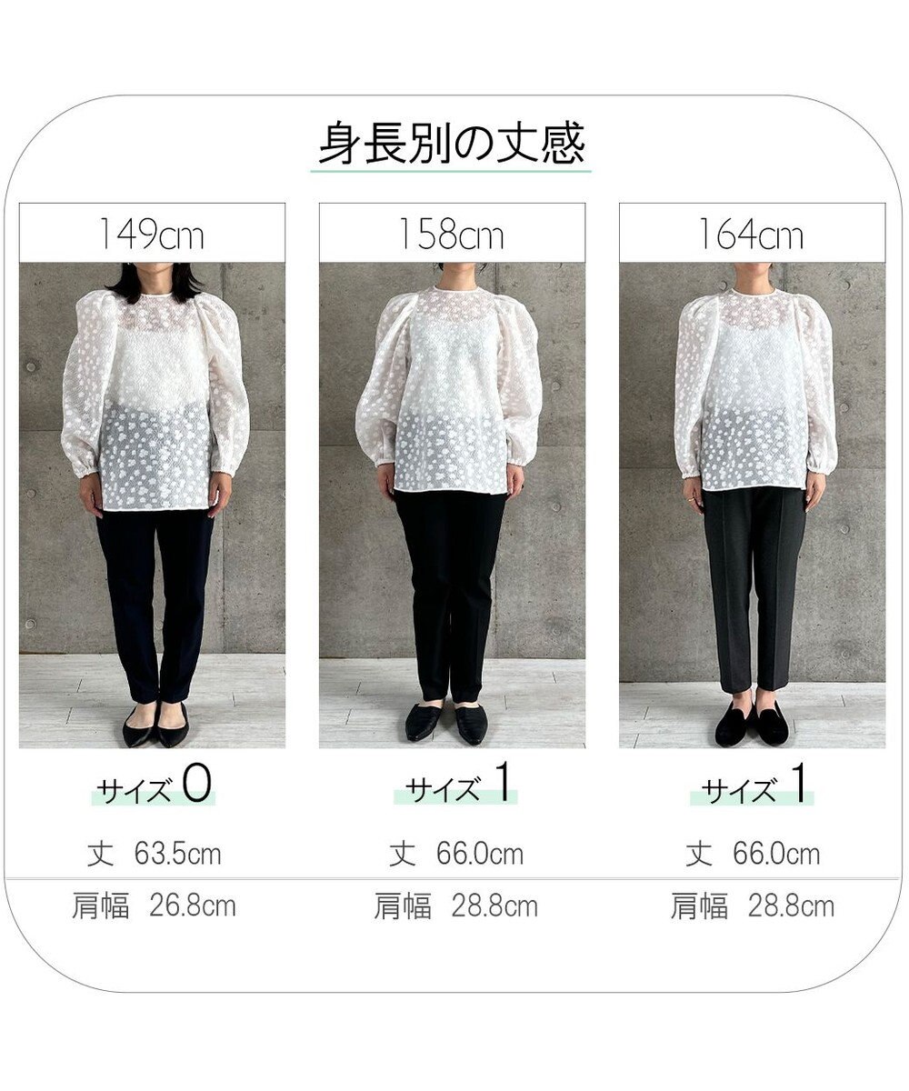 #Newans シアーパフスリーブブラウス 