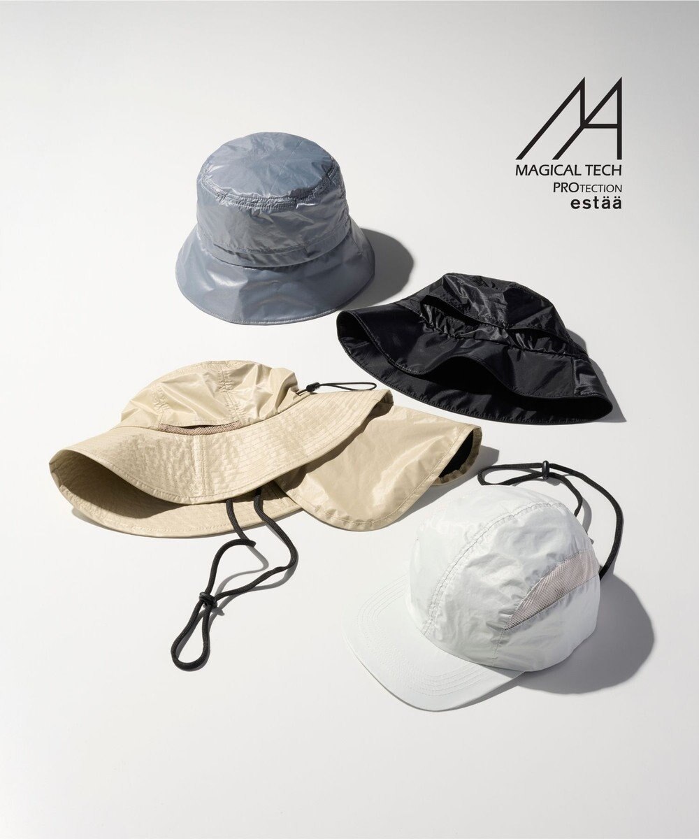 MOONBAT 【遮光ハット】マジカルテックプロテクション バケットハット 帽子 UV100％ 遮光100％ 軽量 撥水 