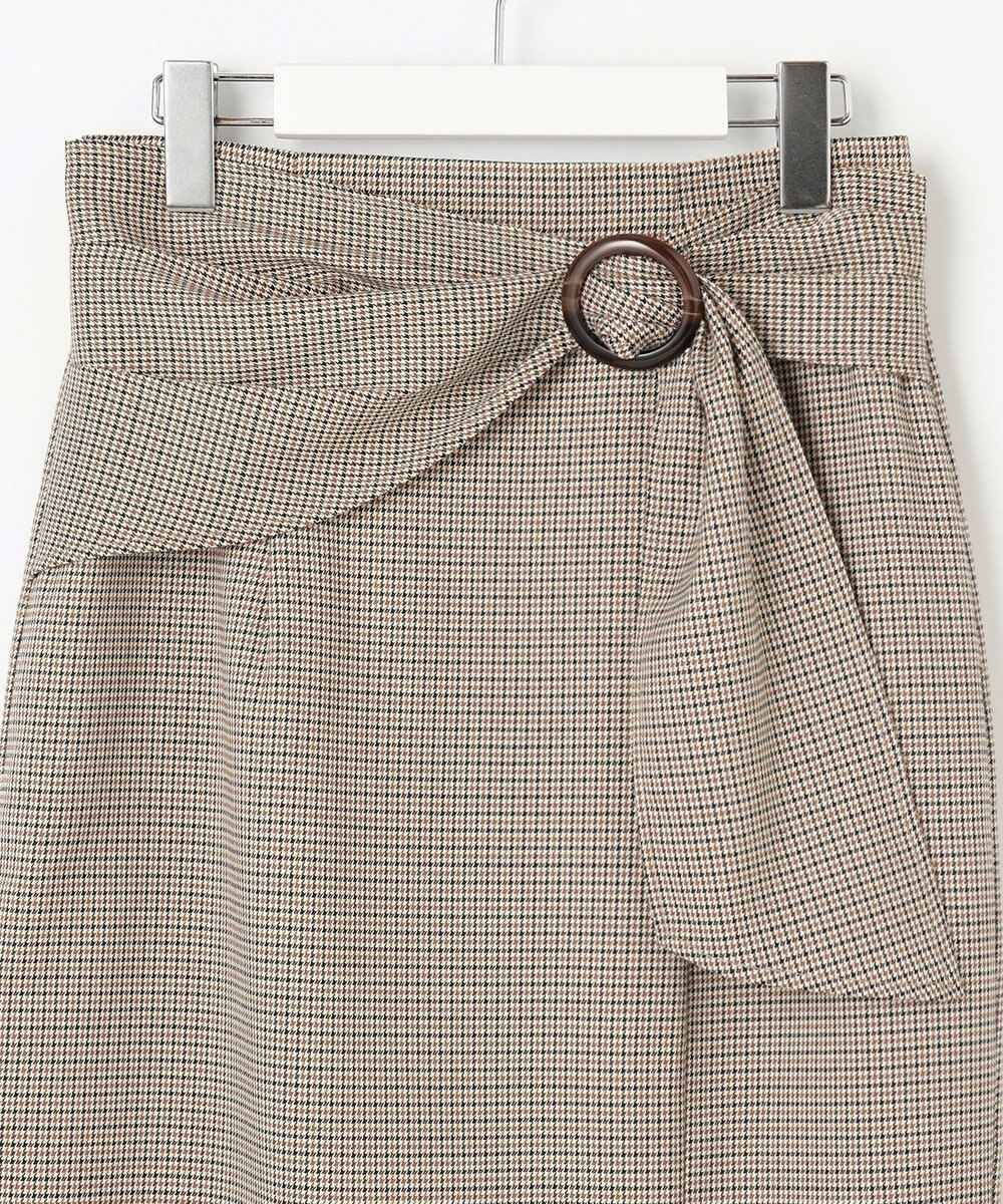 Feroux 【洗える】バックルデザイン タイトスカート 