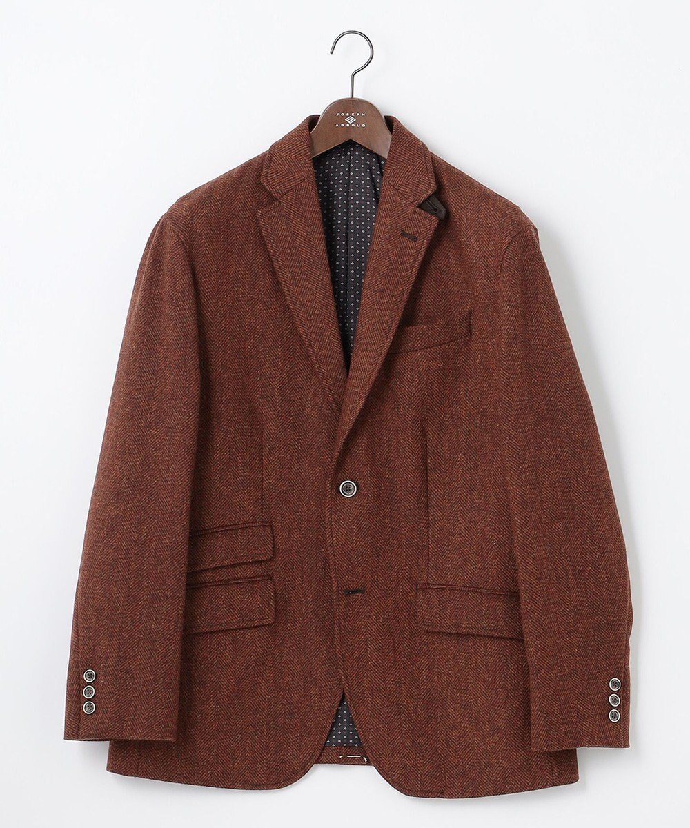 JOSEPH ABBOUD 【リラックスサイズ】ラムウールツィード ジャケット 