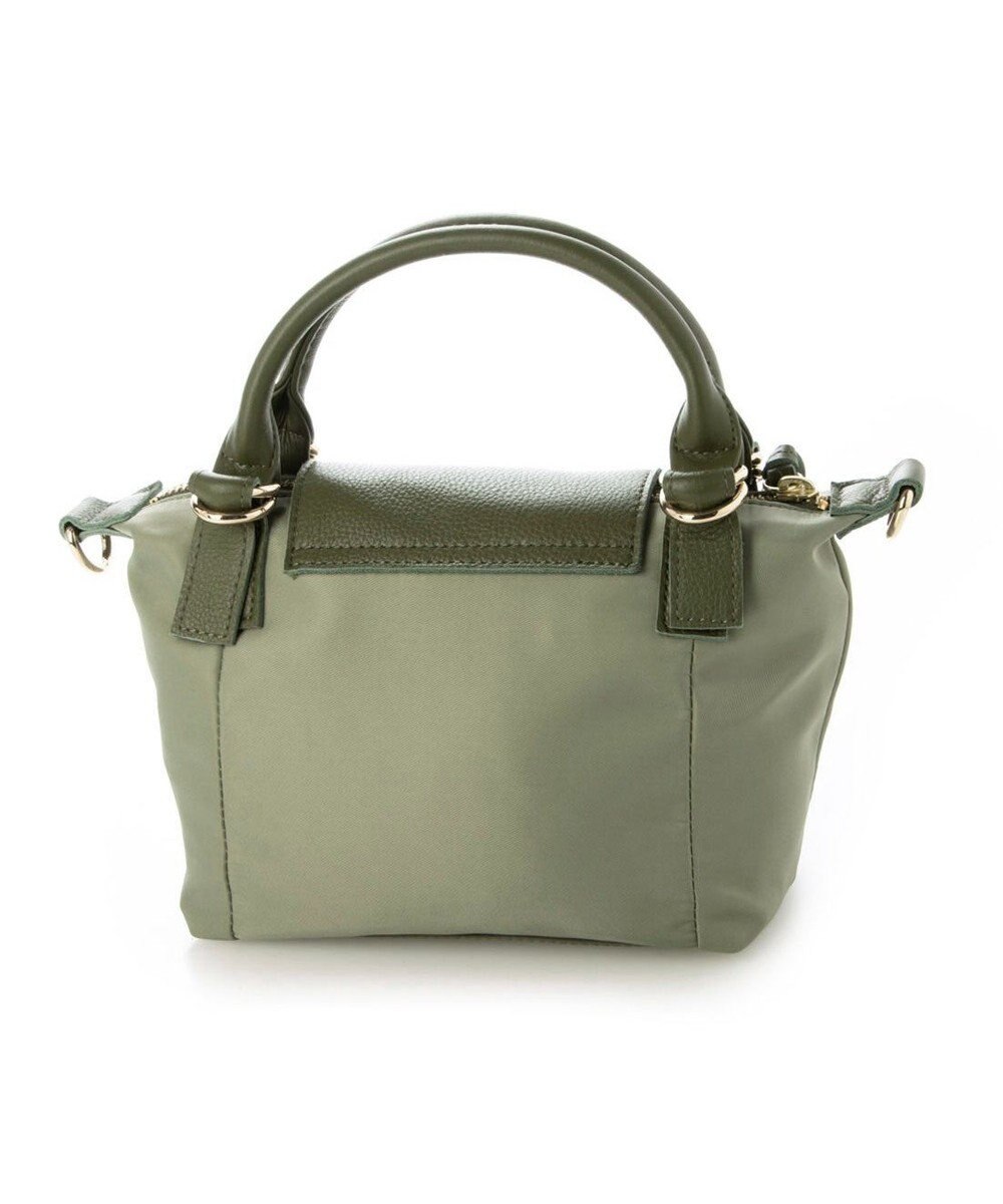 UNBILLION ペルケ perche / ナイロン×牛革かぶせジェムストーン2wayショルダーバッグ 