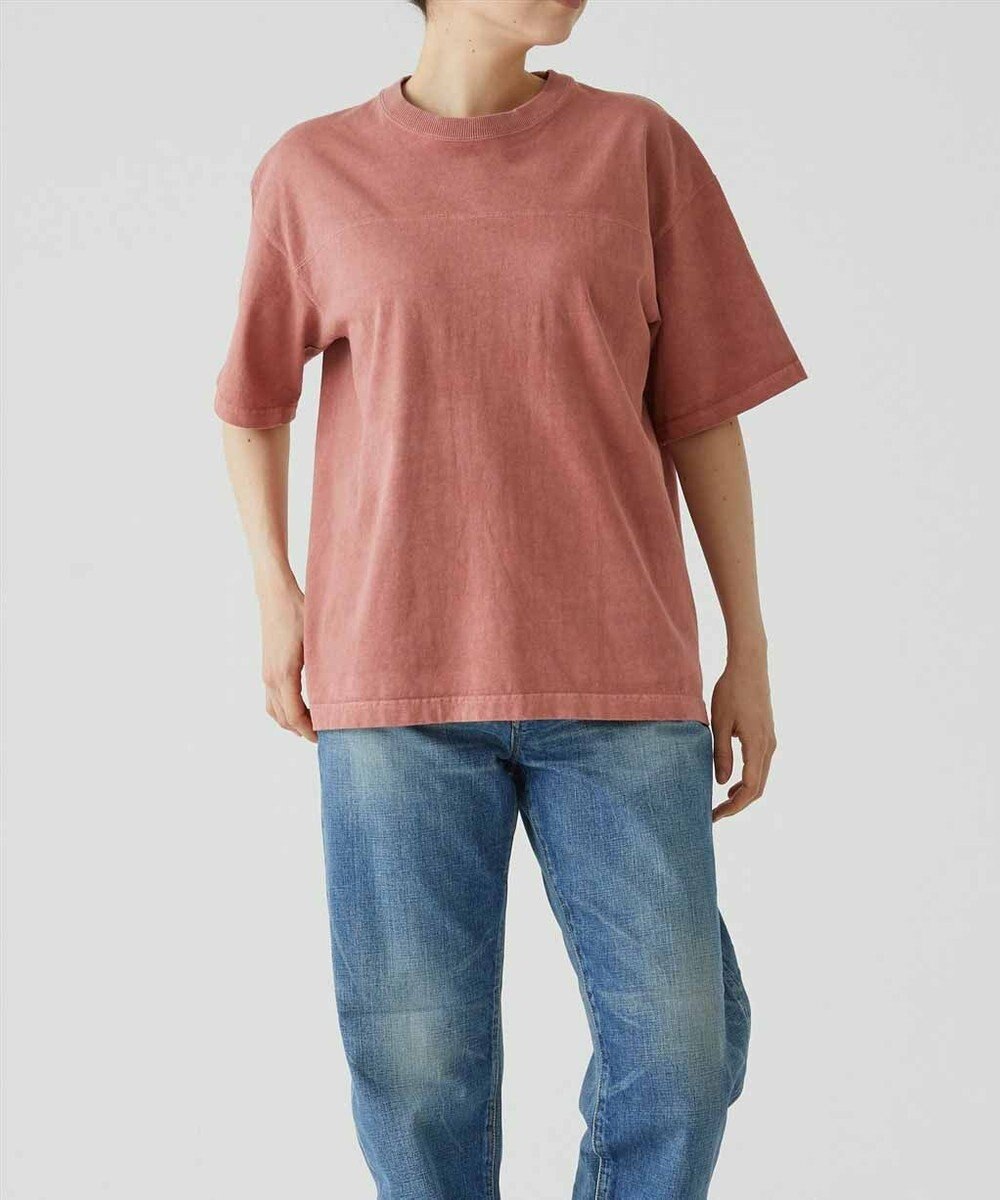 caqu caqu x GoodOn football S/Stee  シンプルゆったりフィットのフットボール半袖Tシャツ 