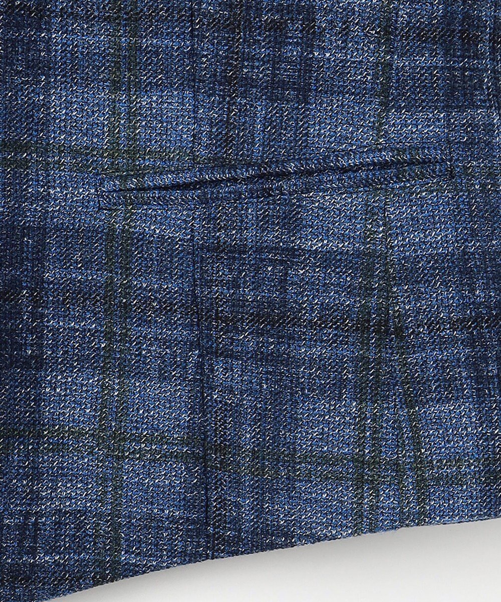 JOSEPH ABBOUD 【イタリア素材/軽量/ストレッチ】サマーツィードジャージープリントベスト 