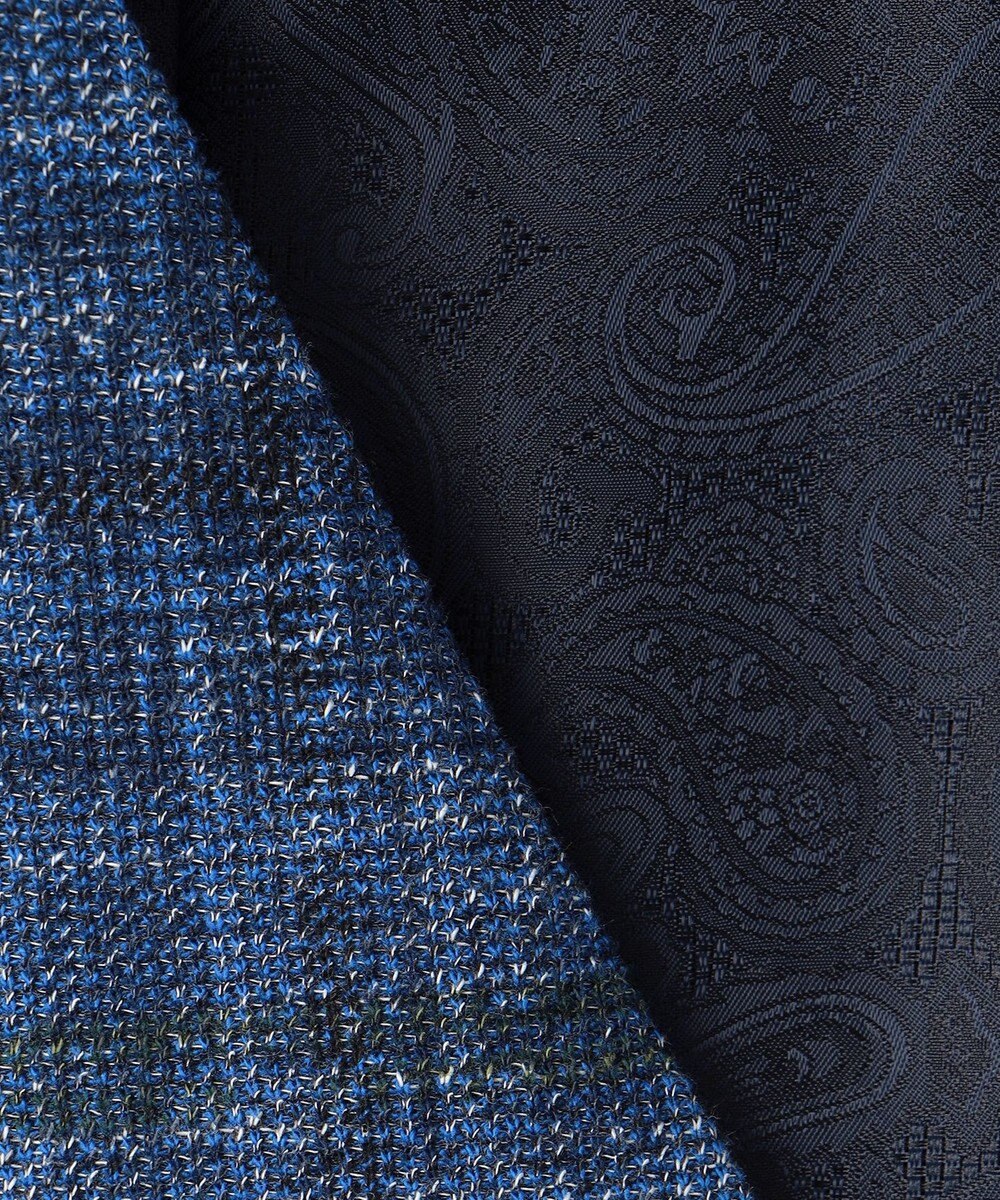 JOSEPH ABBOUD 【イタリア素材/軽量/ストレッチ】サマーツィードジャージープリントベスト 