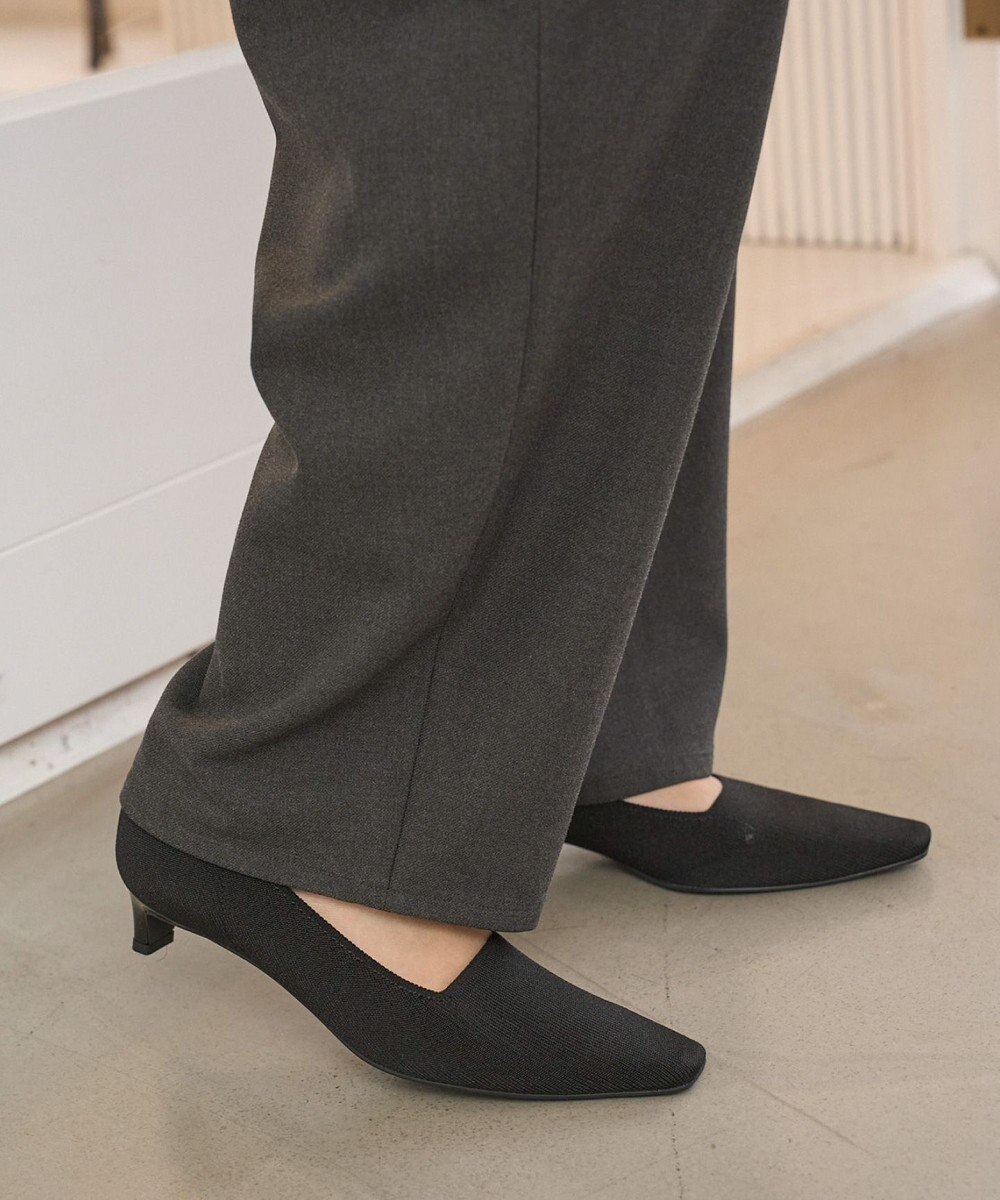 steppi 【洗える/撥水】スクエアトゥ パンプス 