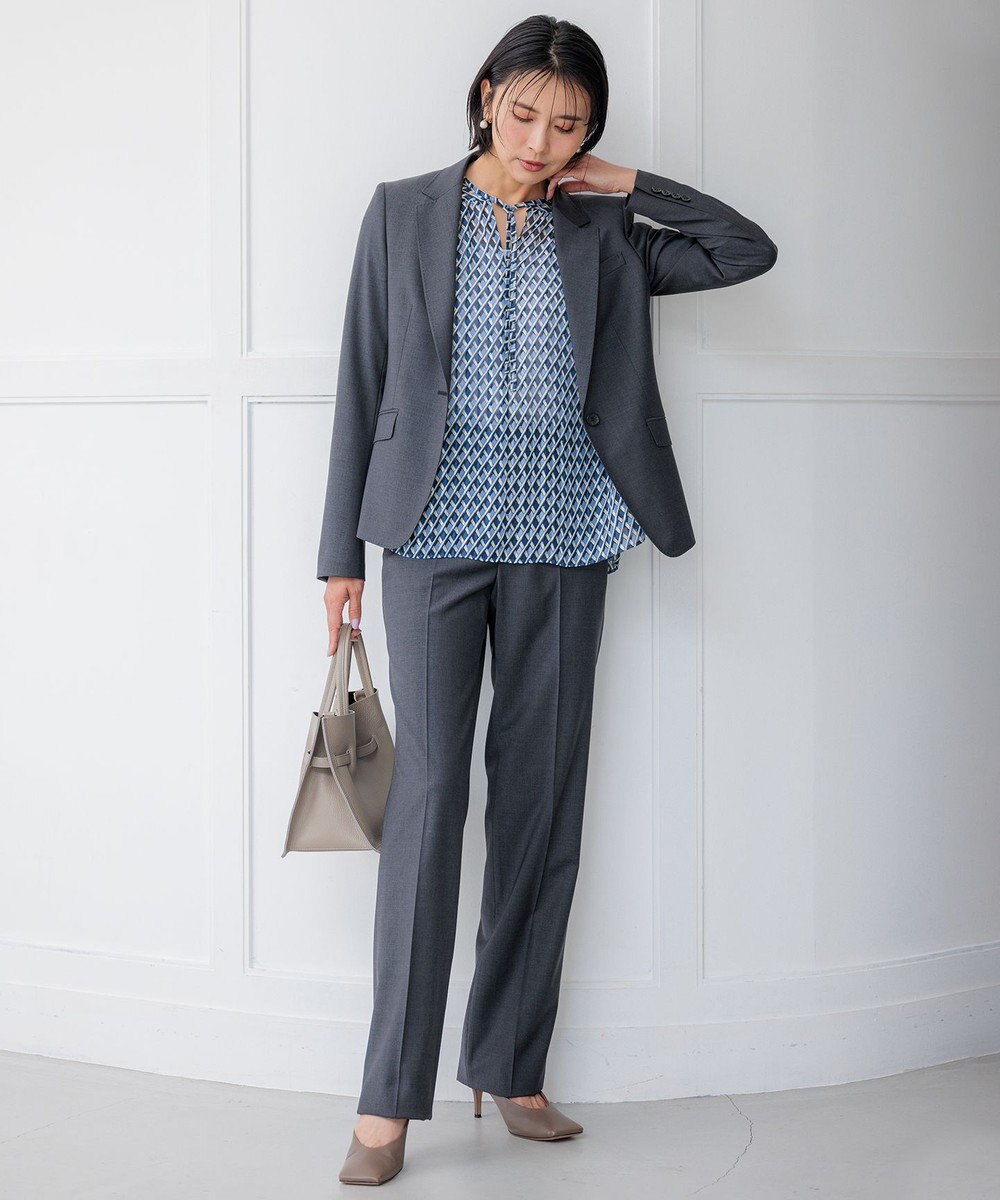 23区 S 【新色追加/セットアップ対応】ラフィーネウール 一つ釦 ジャケット 