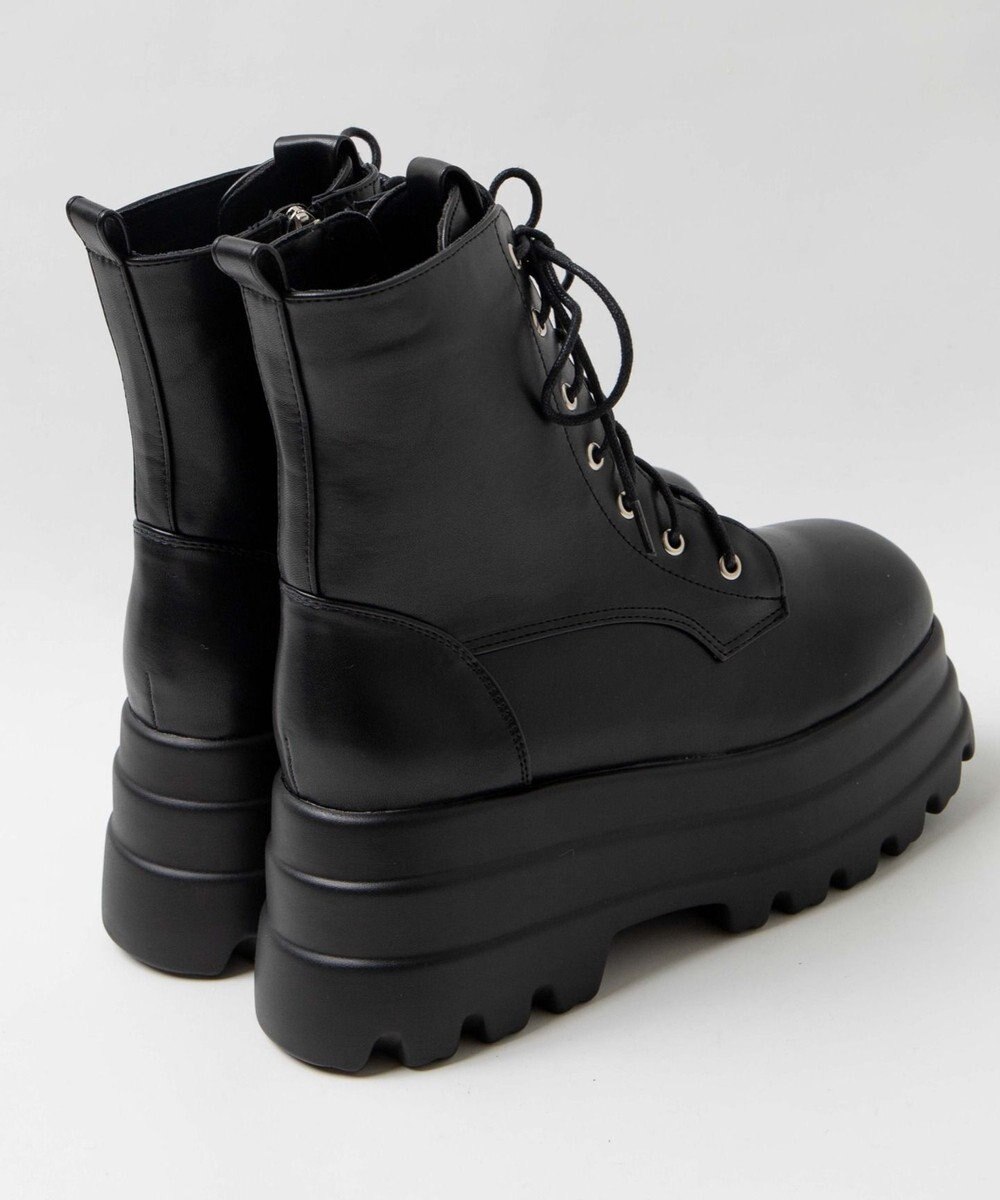 WEGO ボリュームレースアップショートブーツ 