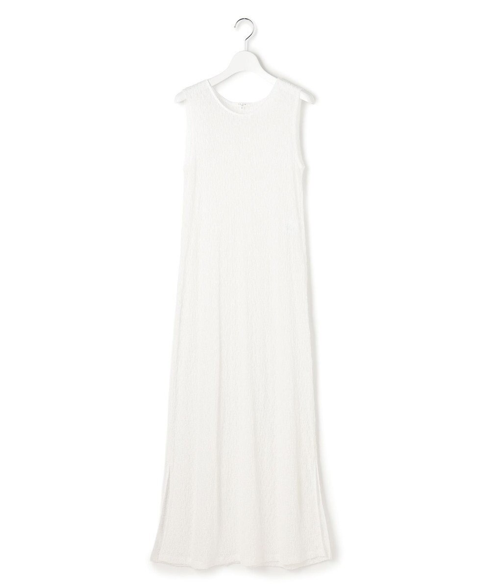 23区 L 【SLOW/一部店舗限定】リンクルレース レイヤード ワンピース 