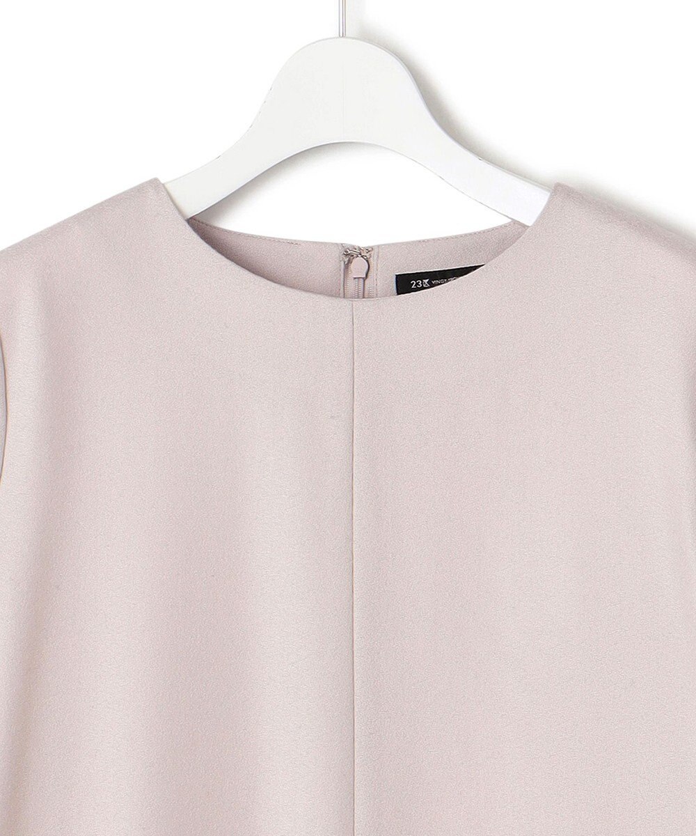 23区 ウールジョーゼット Aライン ワンピース 