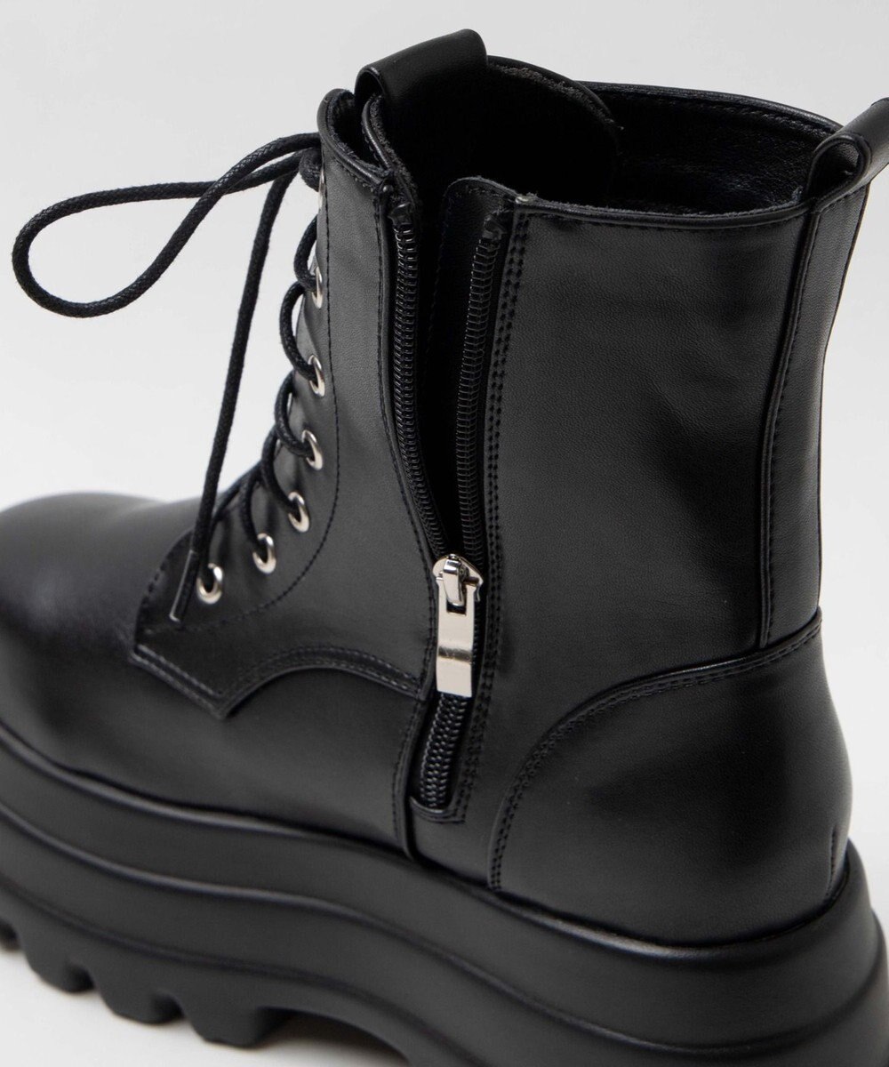 WEGO ボリュームレースアップショートブーツ 