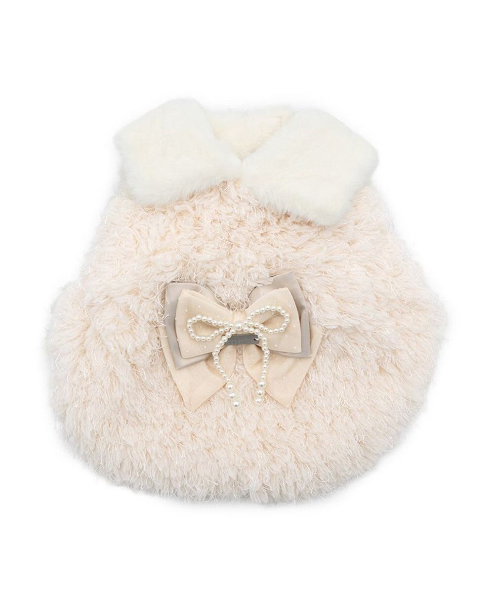 PET PARADISE cherircouture ドットリボン ポンチョ 《ホワイト》 小型犬 