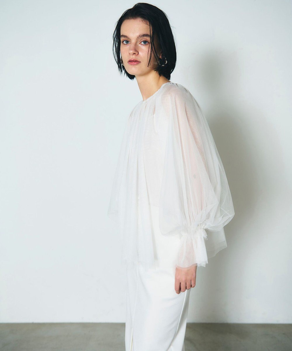 GRACE CONTINENTAL チュール2WAYトップ 