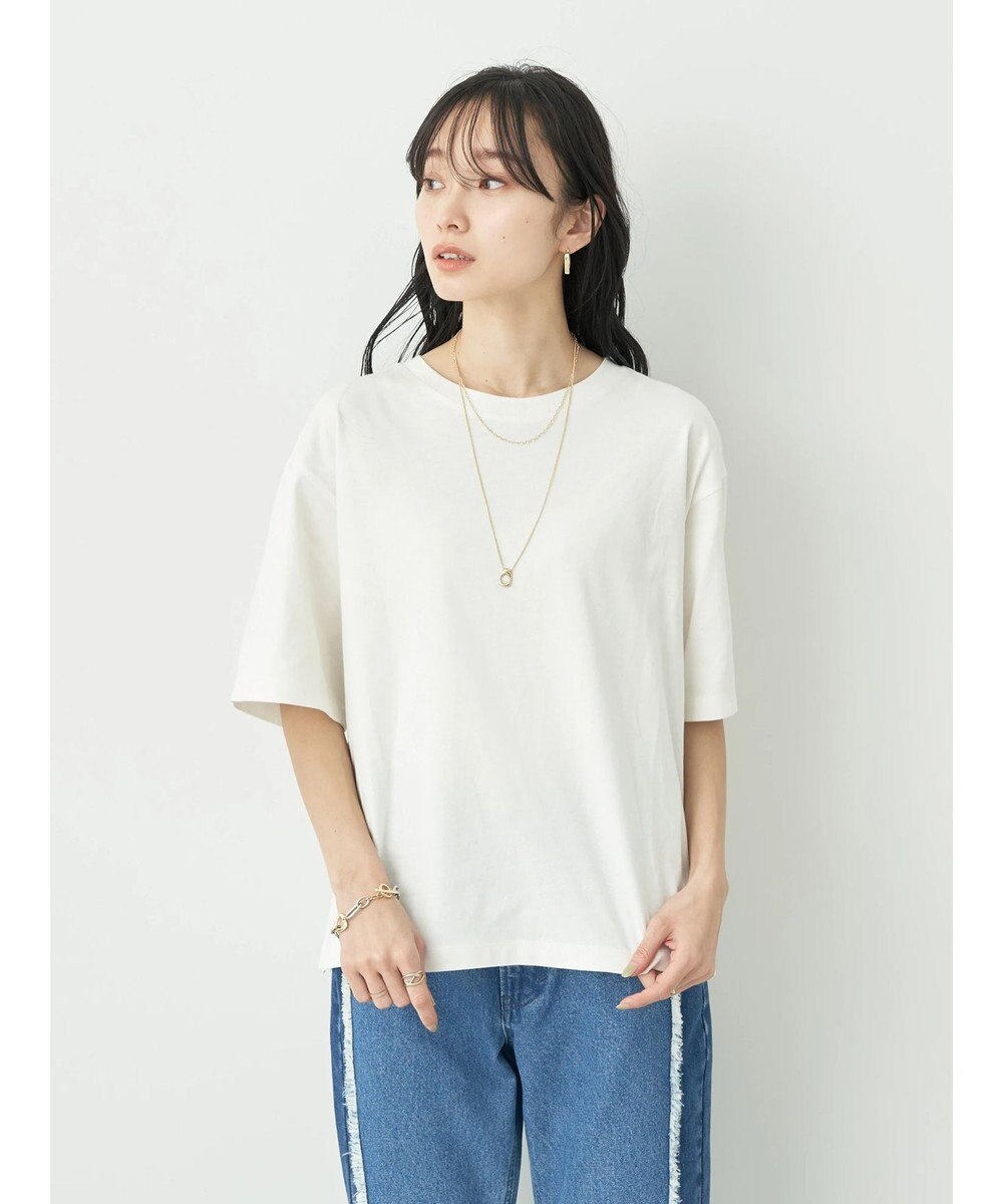 earth music&ecology ＢＯＸシルエットＴ（汗じみ防止） 