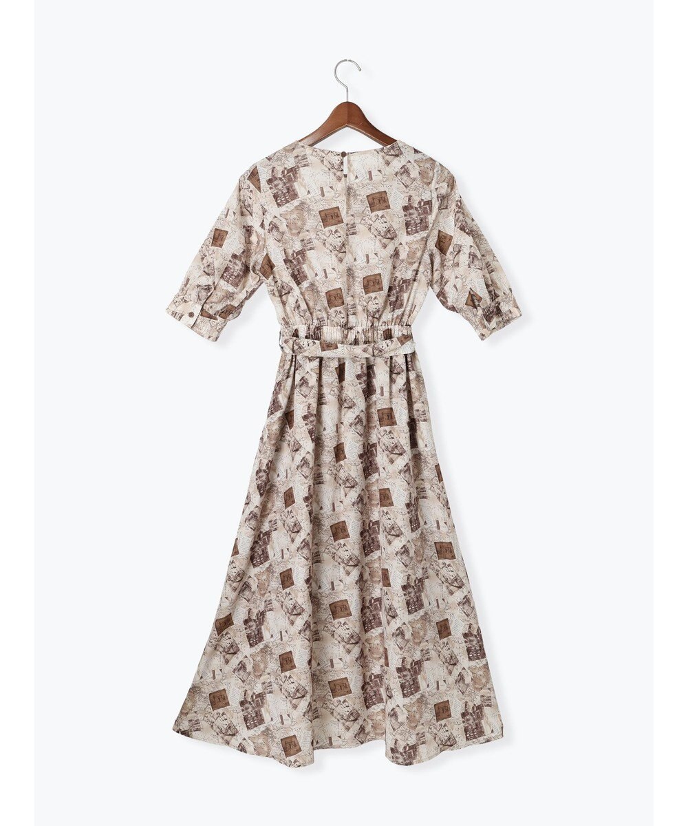 Te chichi マップパターンプリントワンピース 