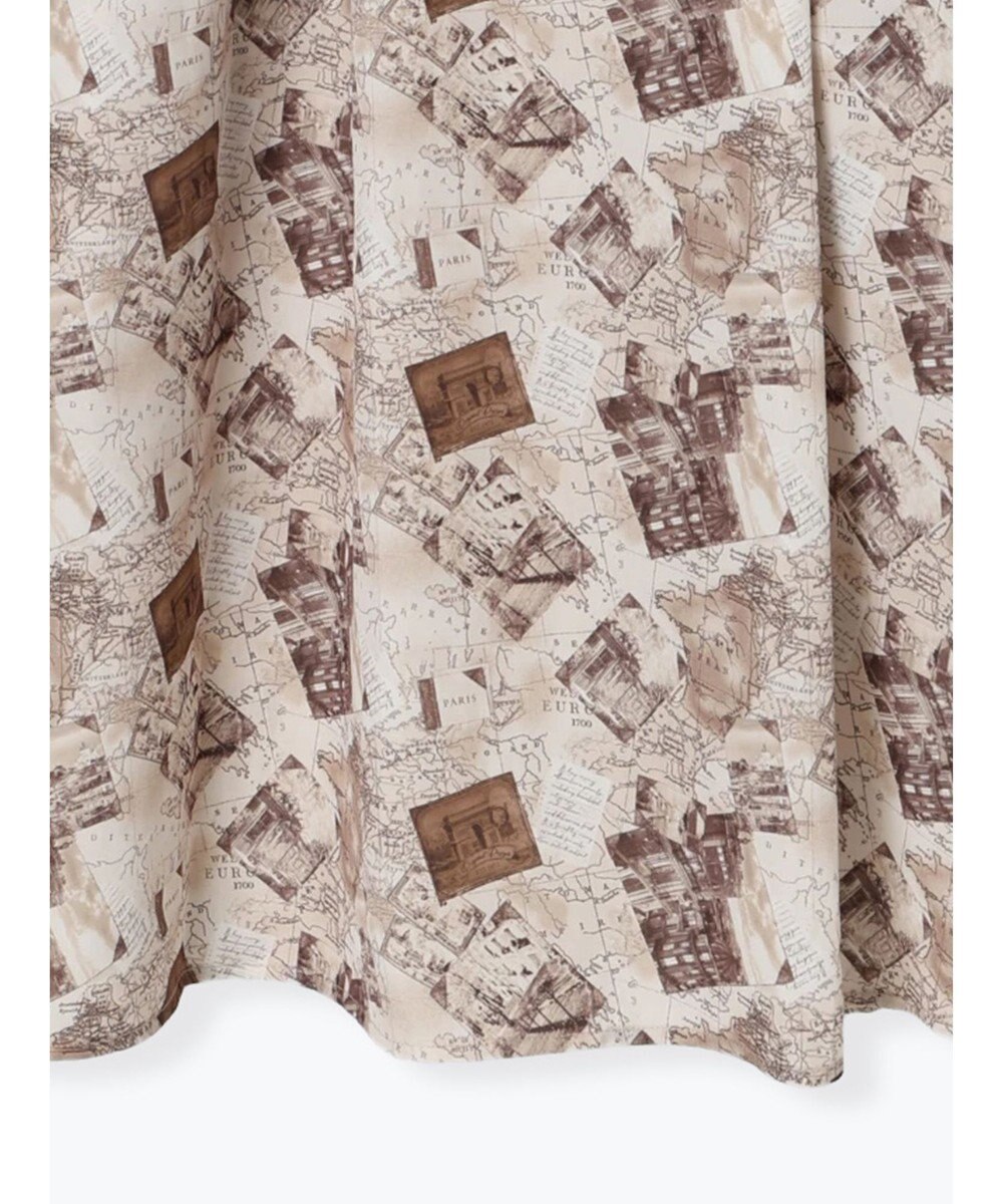 Te chichi マップパターンプリントワンピース 