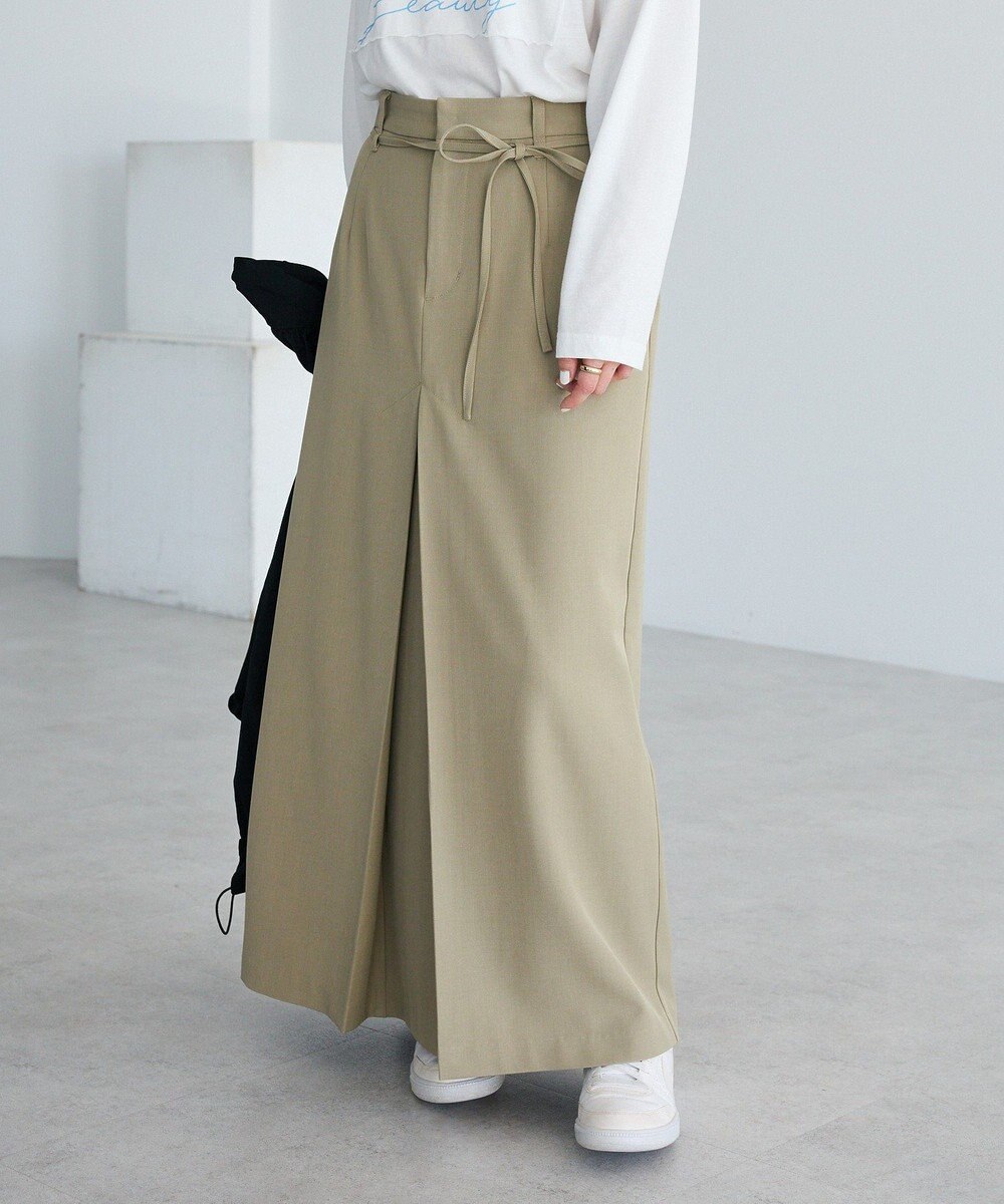 CRAFT STANDARD BOUTIQUE フロントタックロングスカート 
