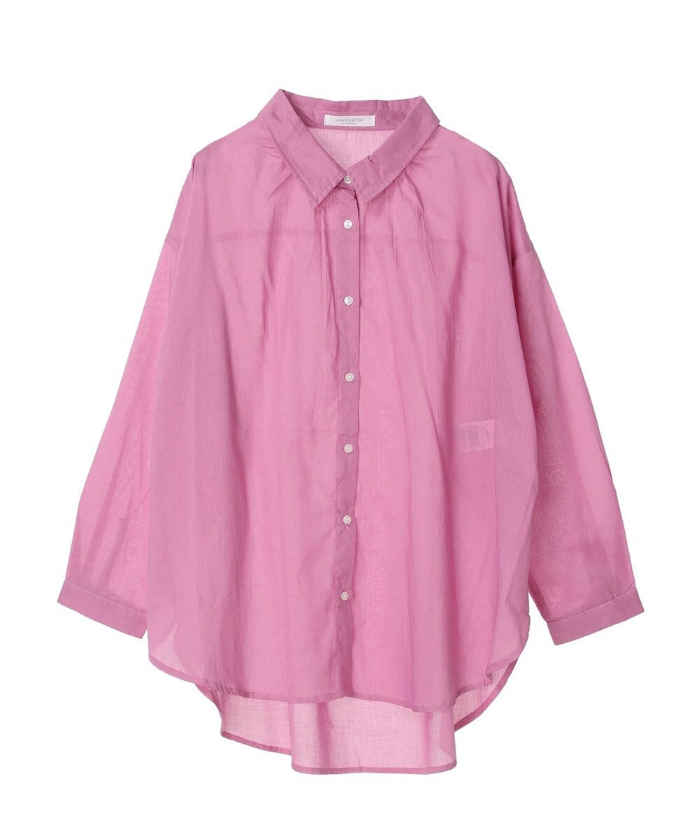 Green Parks インド綿 ボイルゆったりシャツ 