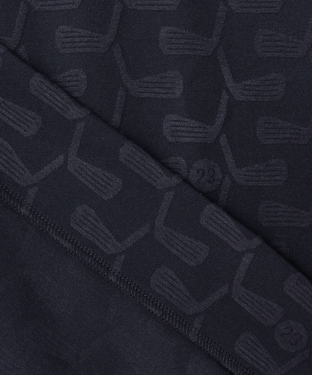 23区GOLF 【MEN】【吸湿発熱】クラブ柄 ハーフジップ 