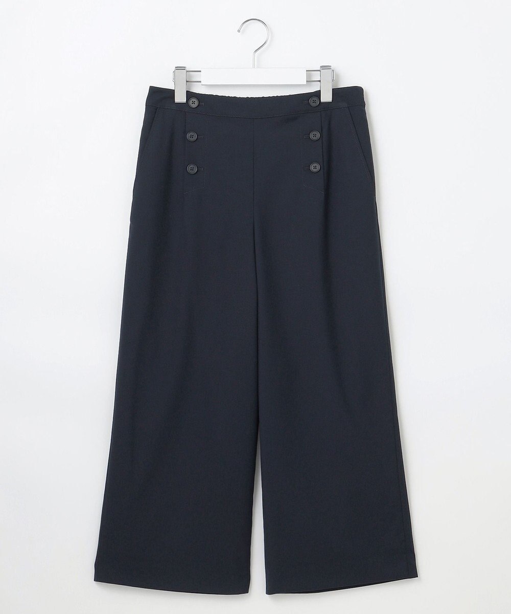 J.PRESS LADIES L 【洗える】T/Rウォッシャブルギャバ マリン パンツ 