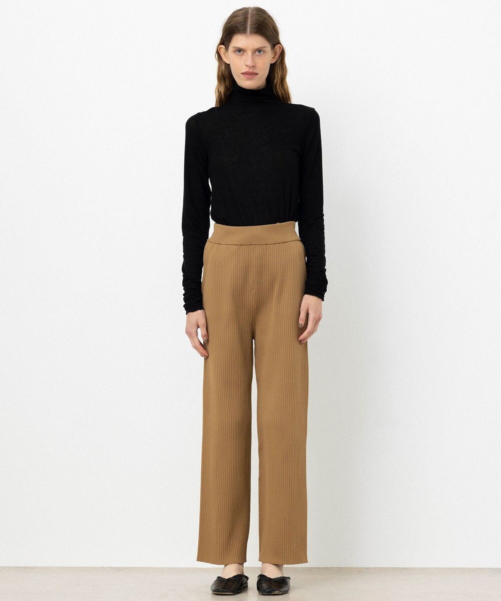 NAVE 【ReNAVE・手洗い可】スポンディッシュニットワイドリブパンツ 