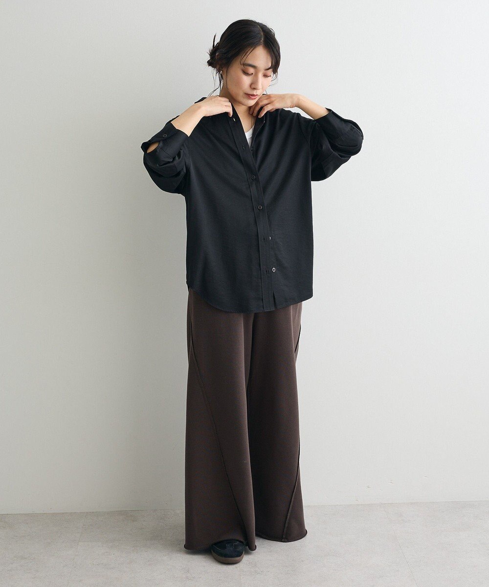 CRAFT STANDARD BOUTIQUE オーバーサイズサテンシャツ 