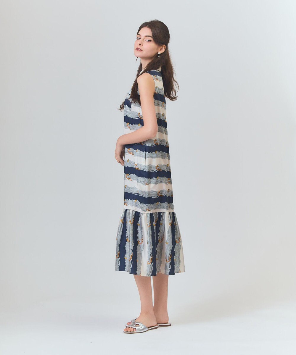 GRACE CONTINENTAL ロープボーダーワンピース 