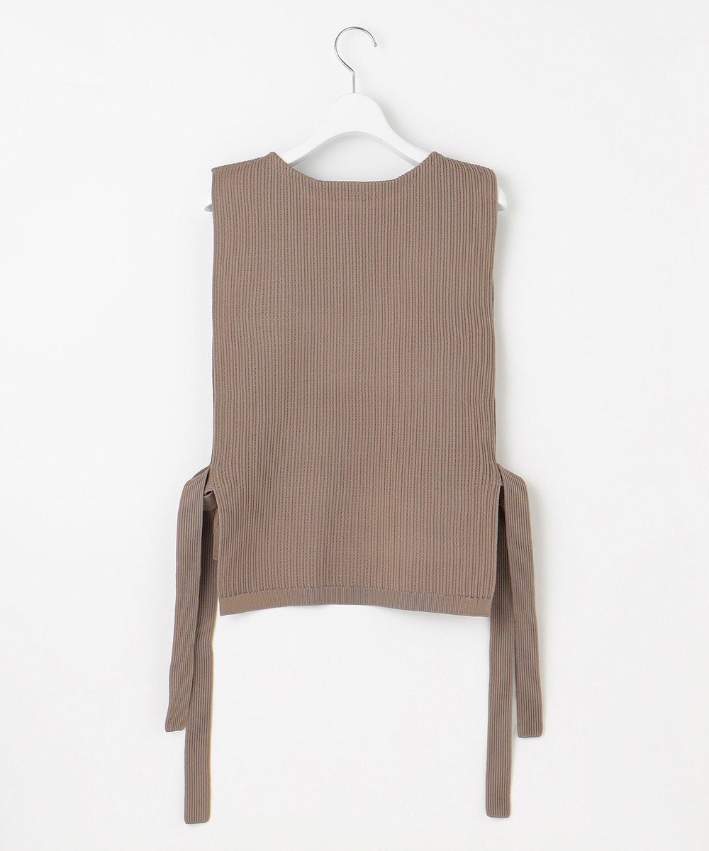 自由区 L 【洗える】リブストレッチ ベスト 