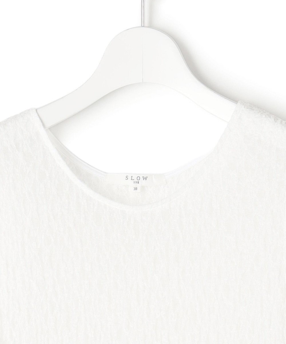 23区 L 【SLOW/一部店舗限定】リンクルレース レイヤード ワンピース 