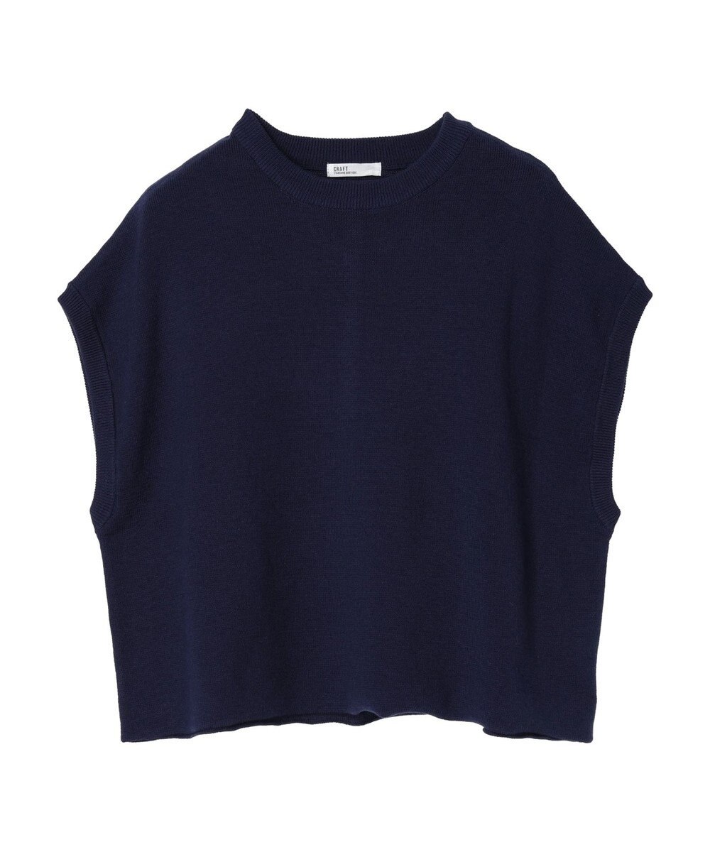 CRAFT STANDARD BOUTIQUE 配色クルーネックニットベスト 