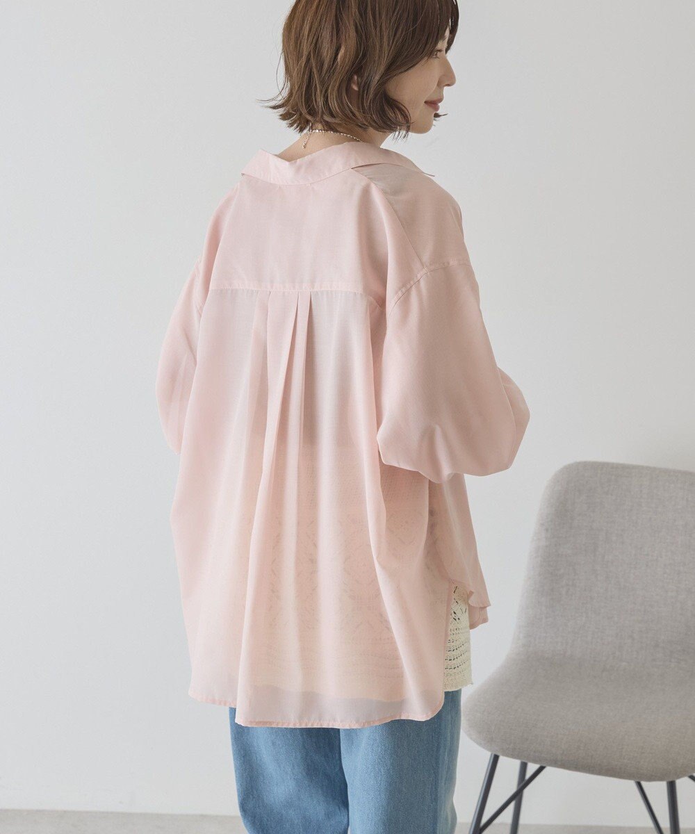 AMERICAN HOLIC 【イージーケア】シアーラウンドシャツ 