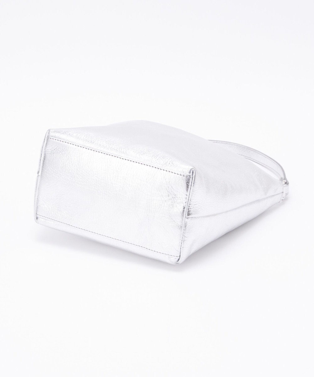 russet ソフトレザーシンプルショルダーバッグ【silver】(CE-1462) 