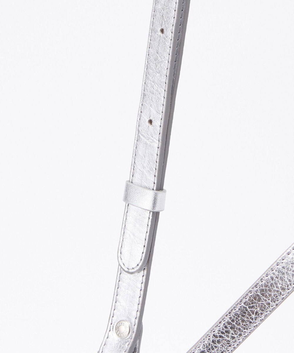 russet ソフトレザーシンプルショルダーバッグ【silver】(CE-1462) 