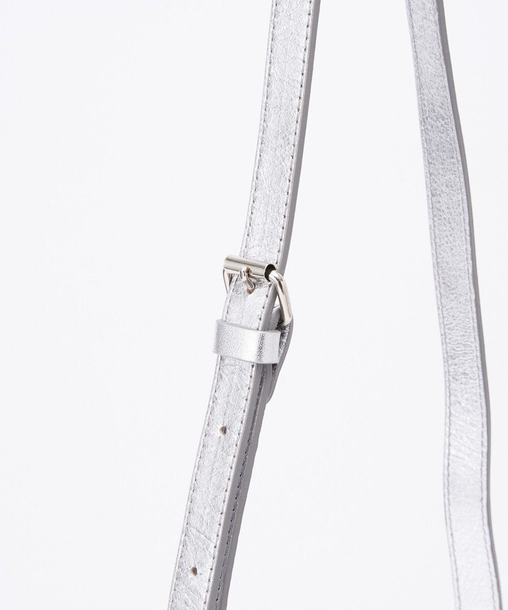 russet ソフトレザーシンプルショルダーバッグ【silver】(CE-1462) 