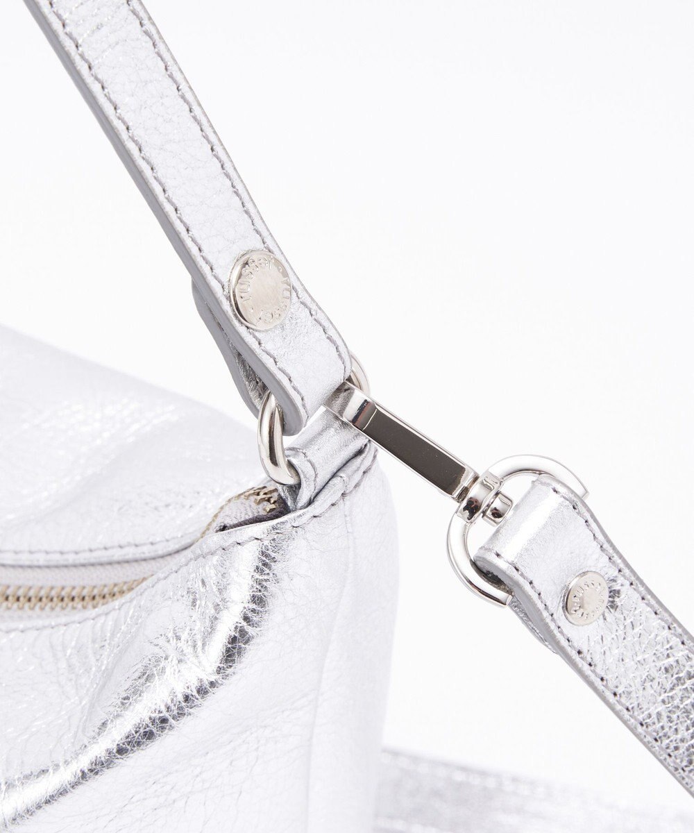 russet ソフトレザーシンプルショルダーバッグ【silver】(CE-1462) 