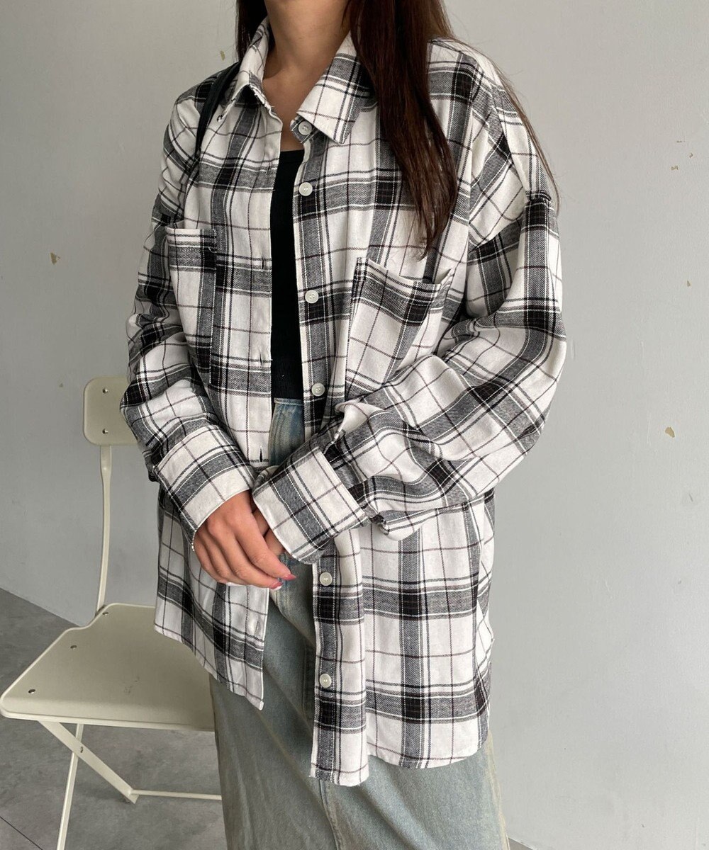 WEGO チェックBIGシャツ 