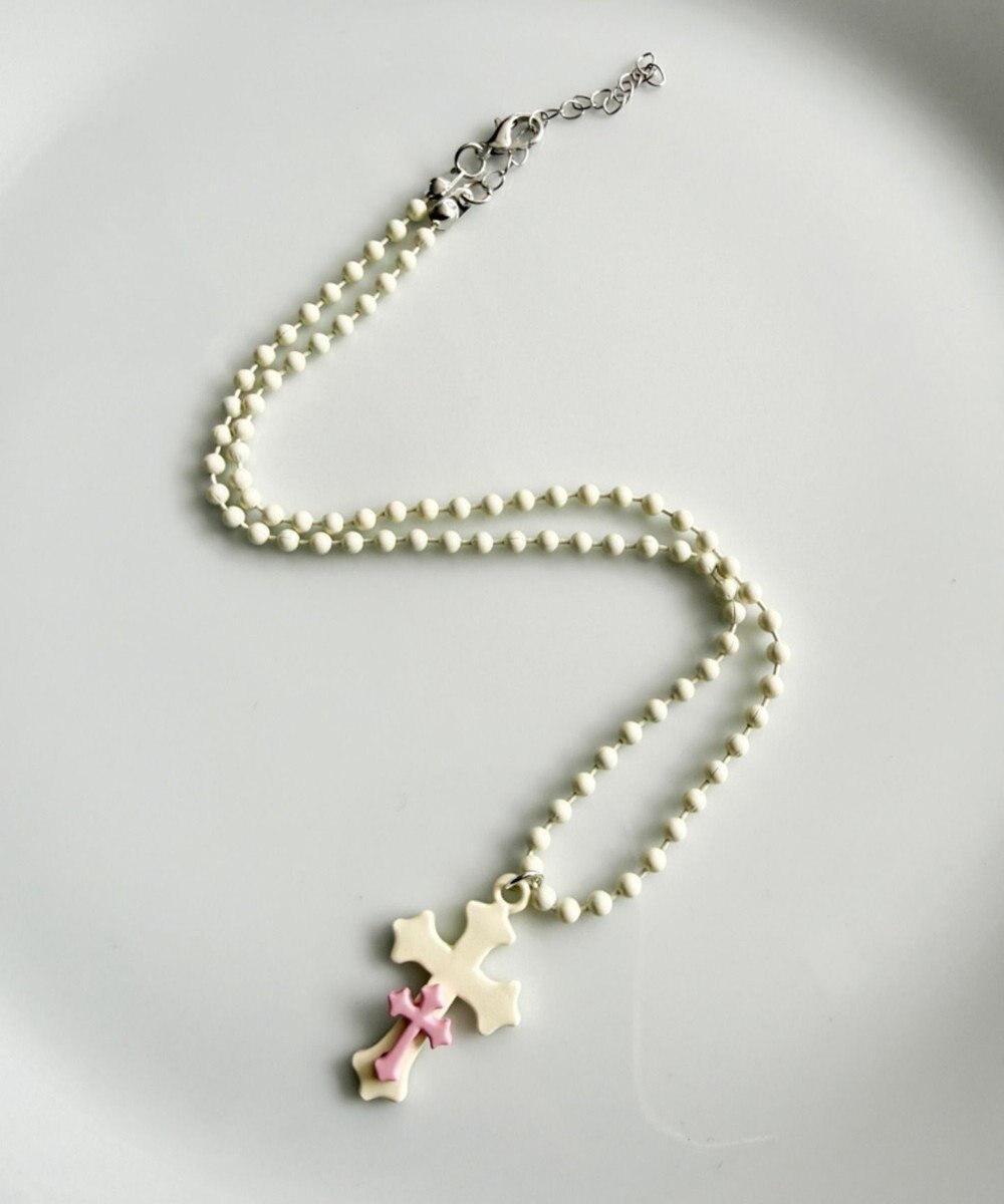 WEGO Lカラーダブルクロスネックレス 