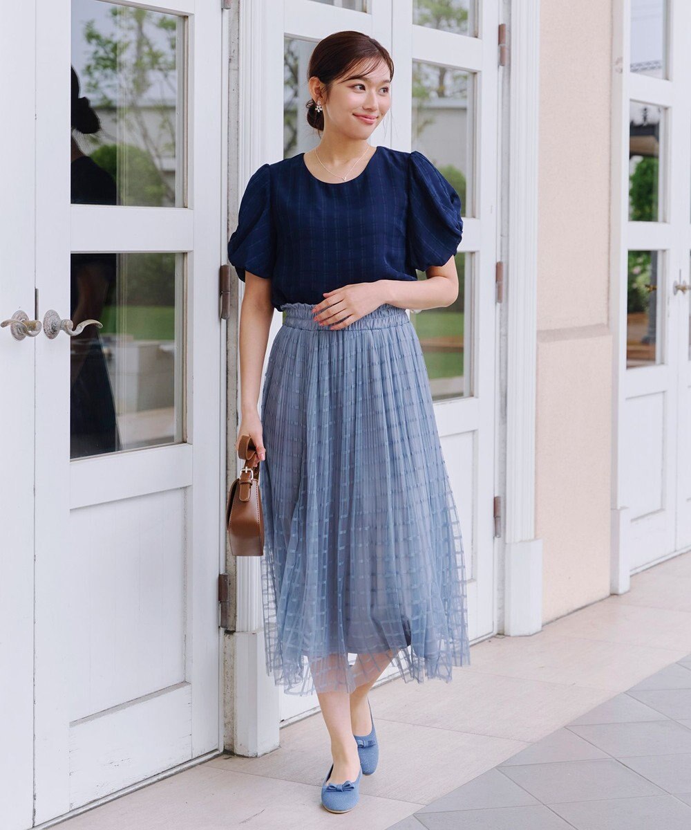 Tiaclasse 【安田美沙子さん着用/小倉優子さん着用・洗える/撥水】プチリボンニットフラットパンプス 