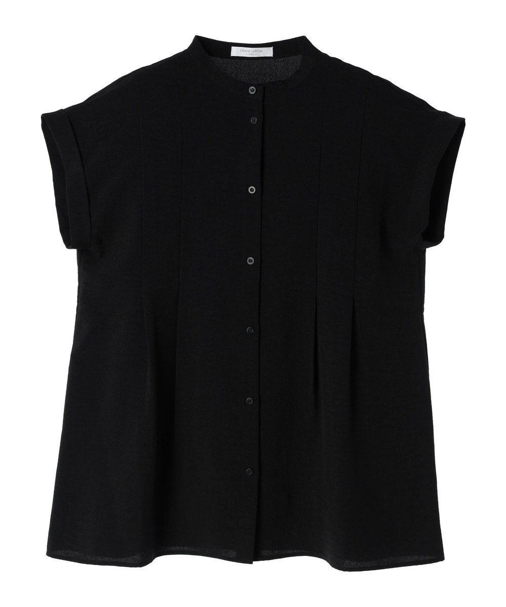 Green Parks フレンチスリーブタックブラウス 