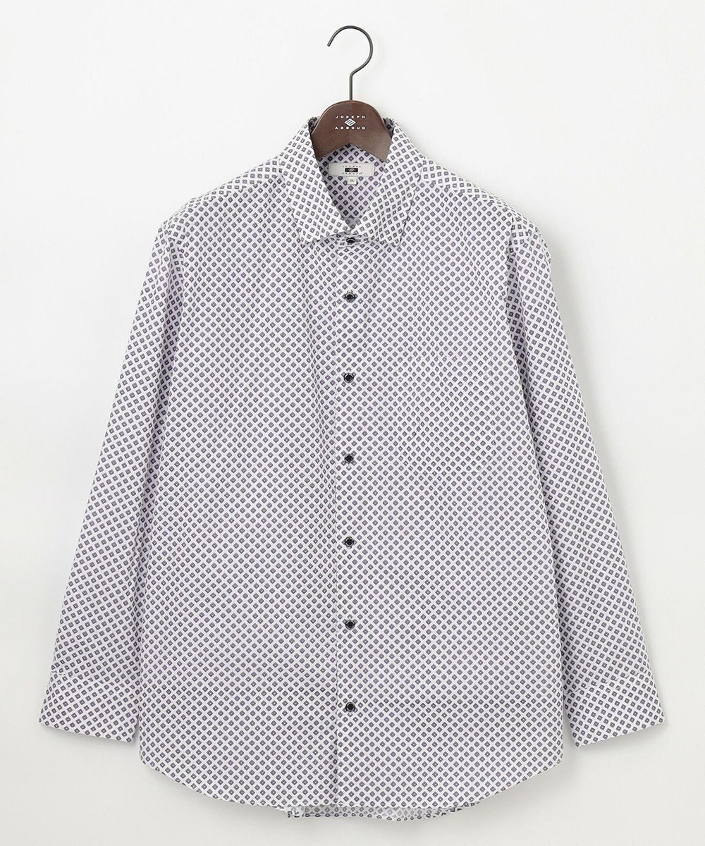 JOSEPH ABBOUD 【キングサイズ・オーガニックコットン使用】ジオメトリックパターンシャツ 